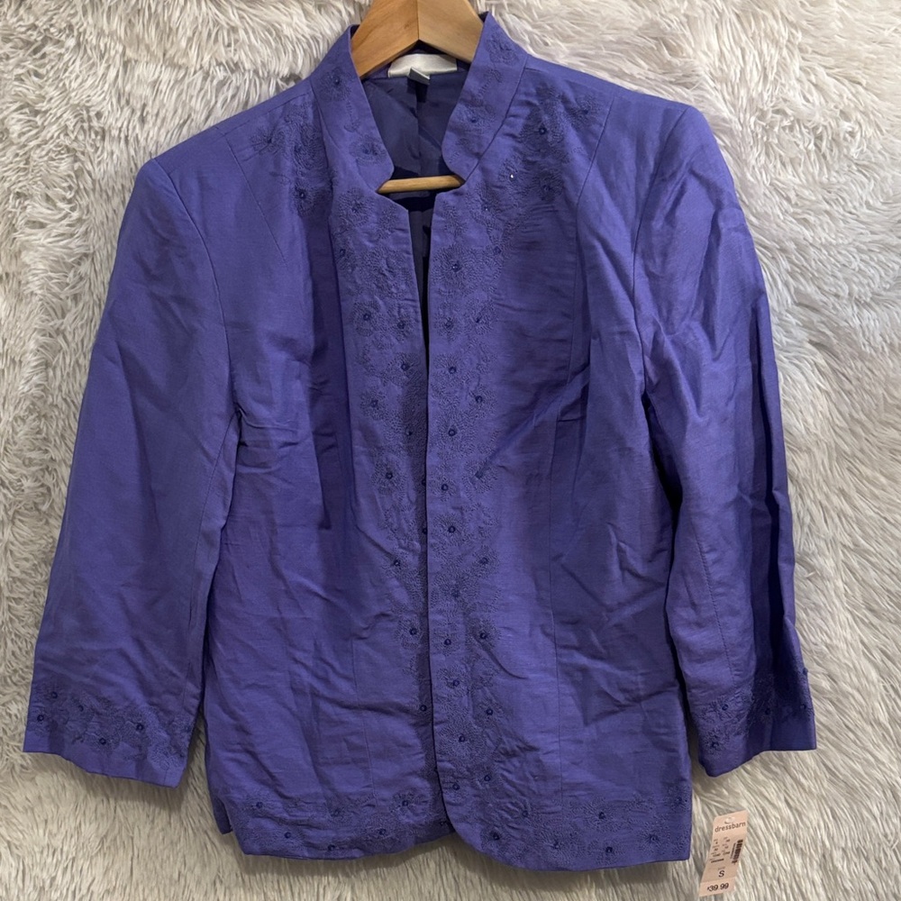 NWT Dressbarn Linen Jacket Size Small